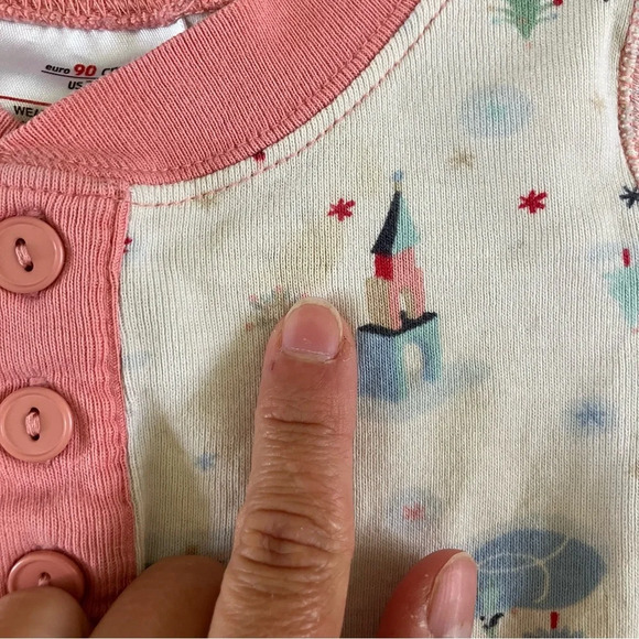 Hanna Andersson Christmas Winter Village Holiday Cotton Pajamas Girls 3 90 - Picture 4 of 9